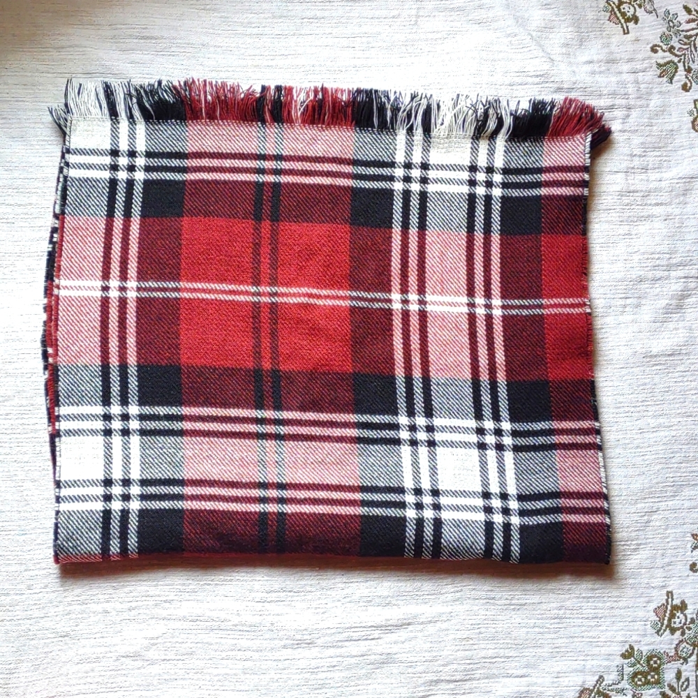 Mud Pie Plaid Blanket Scarf
